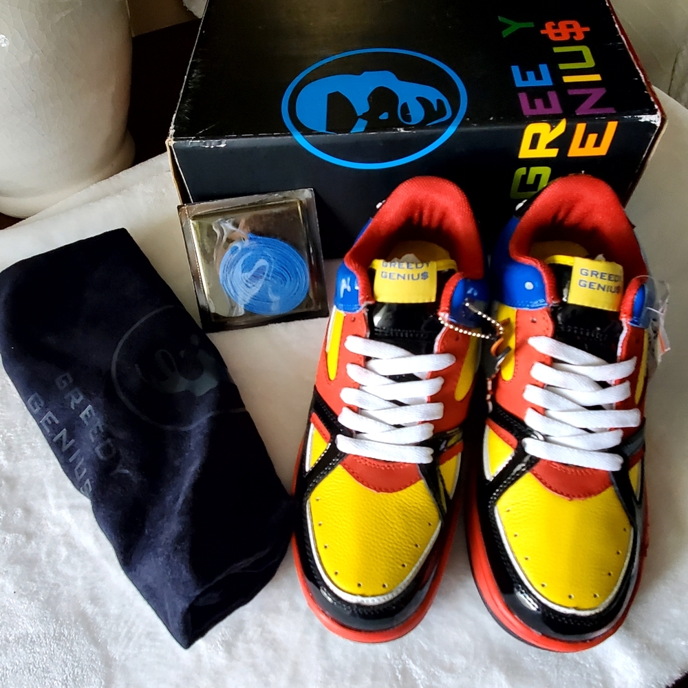Collectible New Vintage Greedy Genius Heli Blue Phantom Sneaker Mens Size 9 - Picture 2 of 16